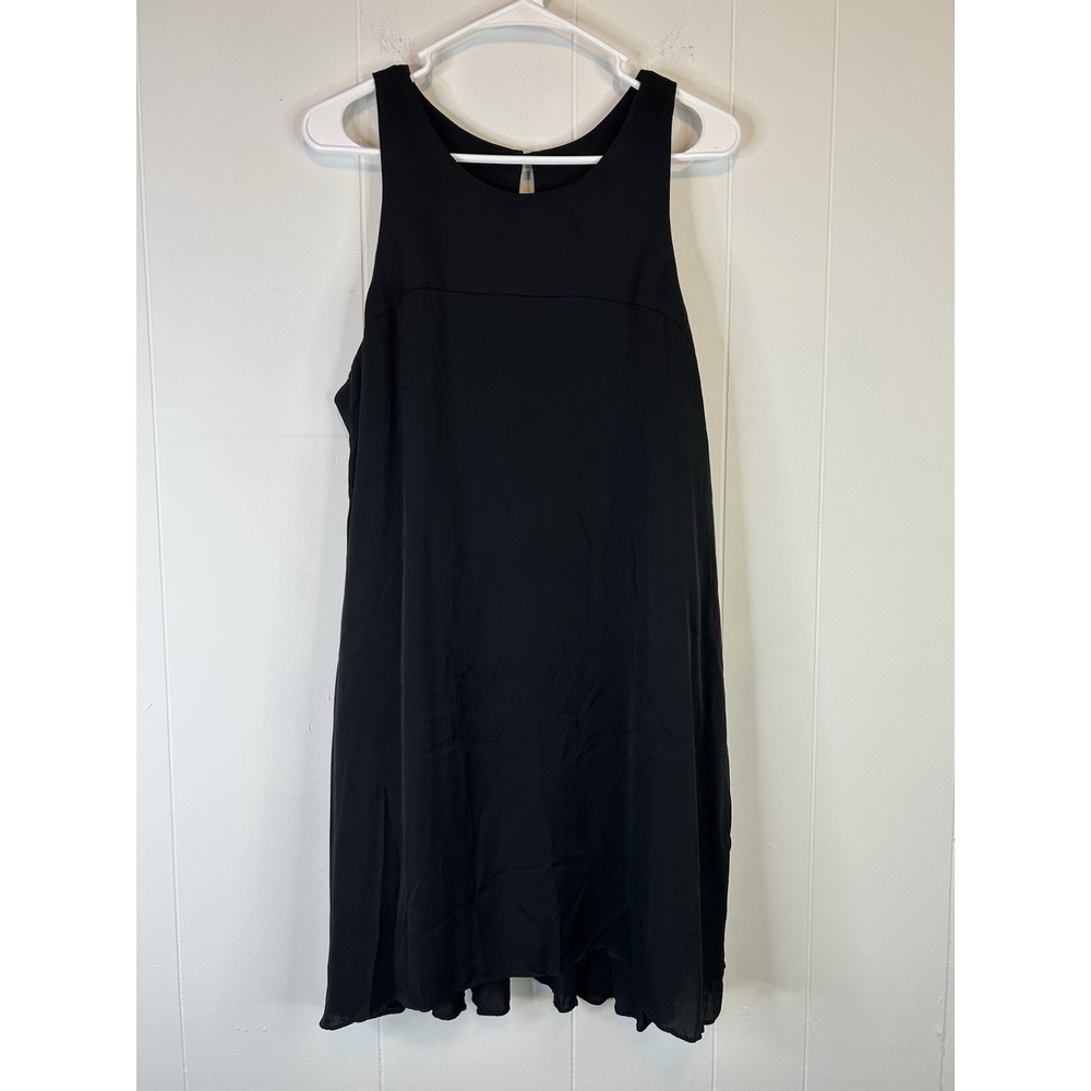Milly Women's Size 12 Sleeveless Knee Dress Silk Blend Pants Black 259